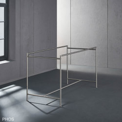 Flexibles Tischgestell aus Edelstahl Schreibtisch | Schreibtische | PHOS Design