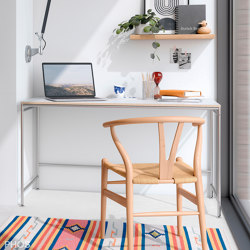 Karlsruhe table - small desk - white - 140x60 cm | Schreibtische | PHOS Design