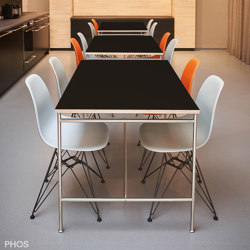 Karlsruhe table - universal table 120x80x75 with black table top | Escritorios | PHOS Design