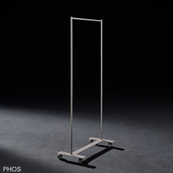 Coat trolley minimalist with double-T base plate - 80 cm wide | Porte-serviettes | PHOS Design