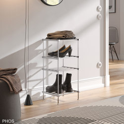 Schmales Schuhregal mit 4 Ebenen - 30 cm breit | Regale | PHOS Design
