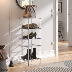 Tall and narrow shoe rack with 5 levels - 30 cm wide | Regale | PHOS Design