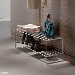 Shoe rack 60 cm wide, 2 levels | Shelving | PHOS Design