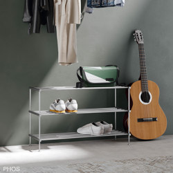 Shoe rack 60 cm wide, 3 levels | Regale | PHOS Design