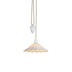 Christie 36 Rise & Fall Pendant, Sand & Taupe Braided Cable | Suspended lights | Original BTC