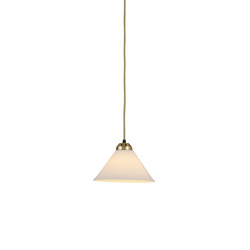 Cobb Small Plain Pendant Light, Natural with Satin Brass | Lampade sospensione | Original BTC