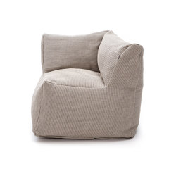 Dotty Pouf Club Corner Extra Large Beige | Fauteuils | Roolf Outdoor Living