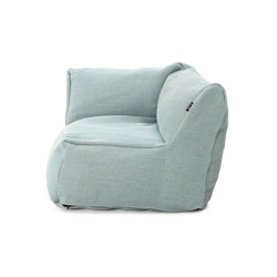 Dotty Pouf Club Corner Medium Pastel Blue | Armchairs | Roolf Outdoor Living