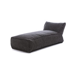 Dotty Pouf Long Chair Anthracite | Chaise longues | Roolf Outdoor Living