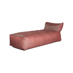 DOTTY Pouf Sedia Lunga Rosso sangue di bue | Chaise longue | Roolf Outdoor Living