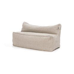 Dotty Pouf Love Seat Beige | Sofas | Roolf Outdoor Living