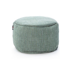Dotty Round Pouf Ø 50 Cm Turquoise | Poufs | Roolf Outdoor Living