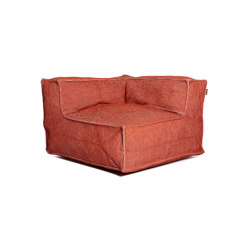 Silky Corner Seat Pouf Terracotta | Sessel | Roolf Outdoor Living