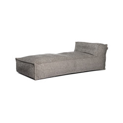 Silky Long Chair Grey | Chaise longues | Roolf Outdoor Living