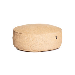 Silky Round Pouf Gold | Poufs / Polsterhocker | Roolf Outdoor Living