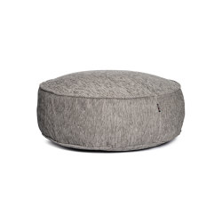 Silky Round Pouf Grey | Poufs / Polsterhocker | Roolf Outdoor Living