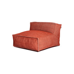 Silky Single Seat Pouf Terracotta | Poltrone | Roolf Outdoor Living