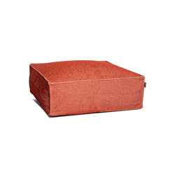 SILKY Square Pouf Terracotta | Poufs | Roolf Outdoor Living