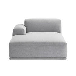 Connect Modular Sofa | Left Armrest Lounge (J) | Canapés | Muuto