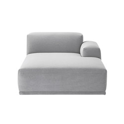 Connect Modular Sofa | Right Armrest Lounge (K) | Canapés | Muuto