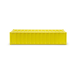 DS | Container flat - sulfur yellow RAL 1016 | Shelving | Magazin®