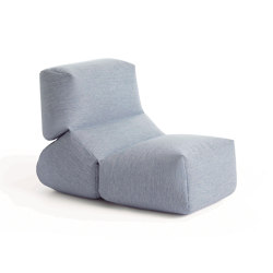 Grapy Outdoor Vichy Blue | Armchairs | GAN