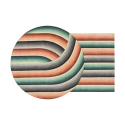 Round Mirage Rug Orange | Formatteppiche | GAN