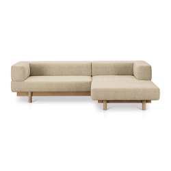 Alchemist Sofa with Chaise Lounge, Beige/Camira, Right | Chaises longues | EMKO PLACE