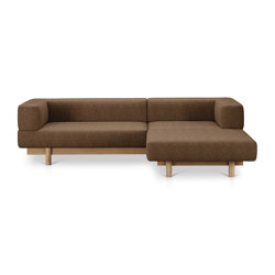 Alchemist Sofa with Chaise Lounge, Brown/Camira, Right | Chaise longue | EMKO PLACE