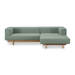 Alchemist Sofa with Chaise Lounge, Light Blue/Camira, Right | Chaise longues | EMKO PLACE