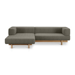 Alchemist Sofa with Chaise Lounge, Grey/Camira, Left | Chaise longues | EMKO PLACE