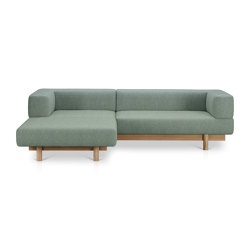 Alchemist Sofa with Chaise Lounge, Light Blue/Camira, Left | Chaise longues | EMKO PLACE