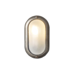 Small Exterior Oval Bulkhead Fitting, Weathered Brass | Wall lights | Original BTC