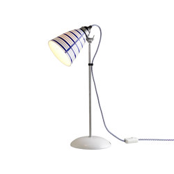 Circle Line Medium Table Lamp, Blue/Natural | Lampade tavolo | Original BTC