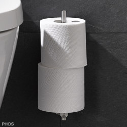 Porte-rouleau de rechange pour deux rouleaux de WC | Distributeurs de papier toilette | PHOS Design