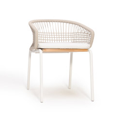 Ace Dining Armchair - White | Chairs | Design Pergola