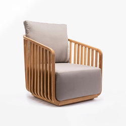 Alvin Lounge Chair - Naturalteak - Taupe | Fauteuils | Design Pergola