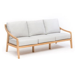 Andrey 3-Seater Sofa - Natural Teak | Sofás | Design Pergola