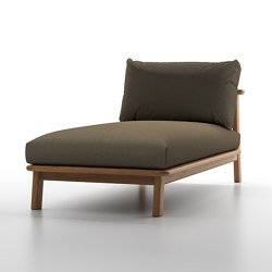 Anya Modular Sofa Chaise Armless | Chaises longues | Design Pergola