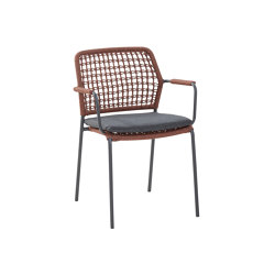 Bolzano Dining Chair - Terracotta Rope | Stühle | Design Pergola