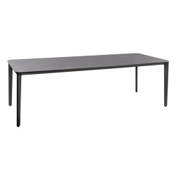 Fener Dining Table 240x100cm, Charcoal - Grey Marble Ceramic Top | Tables de repas | Design Pergola