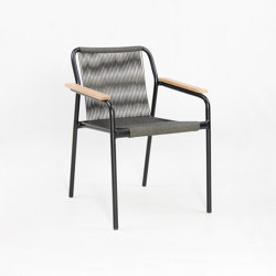 Fynn Dining Armchair - Black