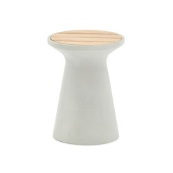 Lille Side Table - Light Grey - Teak | Tavolini alti | Design Pergola