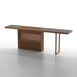 Malibu Bar Table 320x60xH115cm | Mesas altas | Design Pergola