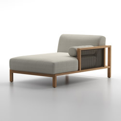 Malibu Modular Chaise Longue Left-Arm | Modular seating elements | Design Pergola