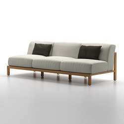 Malibu Modular Sofa Double Armless | Canapés | Design Pergola