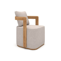 Mars Teak Dining Armchair