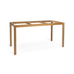 Milano Teak Base for Dining Table 160x80cm - Natural Teak | Mesas comedor | Design Pergola