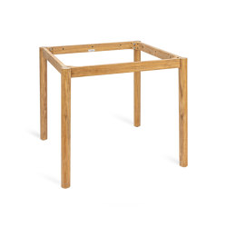 Milano Teak Base for Dining Table 80x80cm - Natural Teak | Esstische | Design Pergola