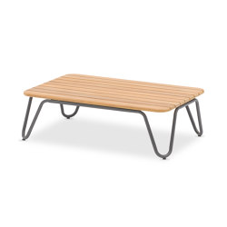 Nina Rectangular Coffee Table 75x49xH23cm, Teak Top | Mesas de centro | Design Pergola